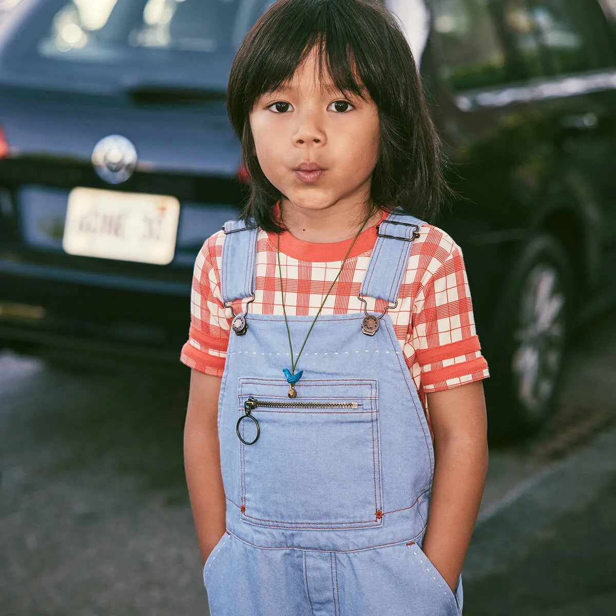 Rec Tee in Tomato Piazza by Misha & Puff