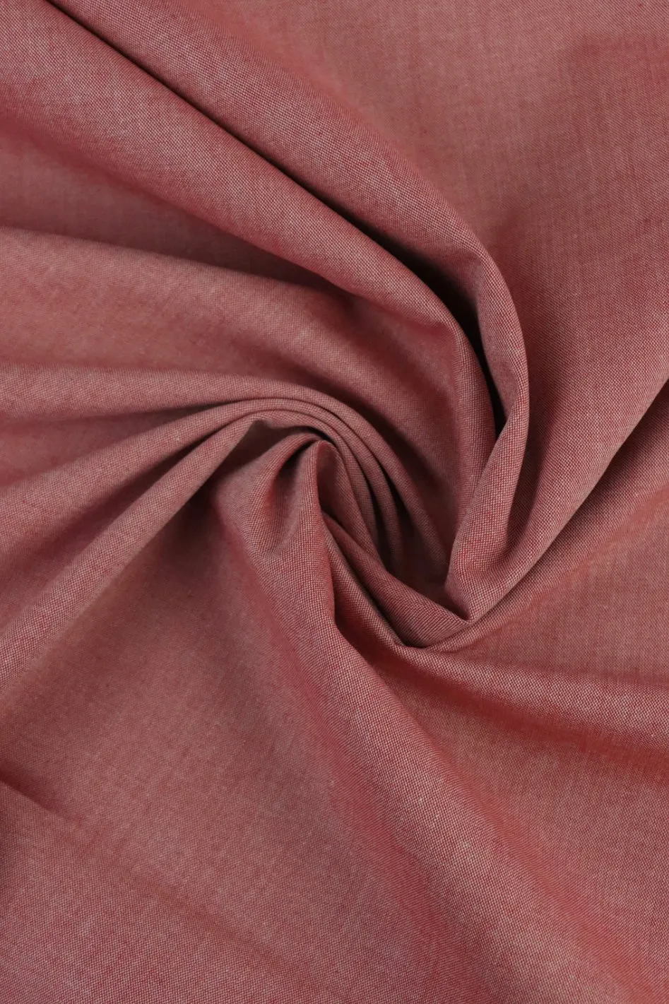 Red 100% Cotton Chambray