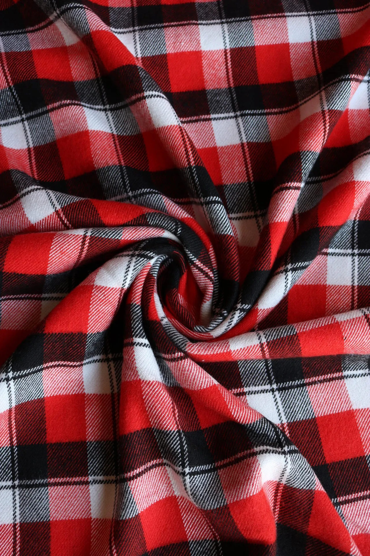Red Plaid | Seawool Heavy Flannel | Robert Kaufman