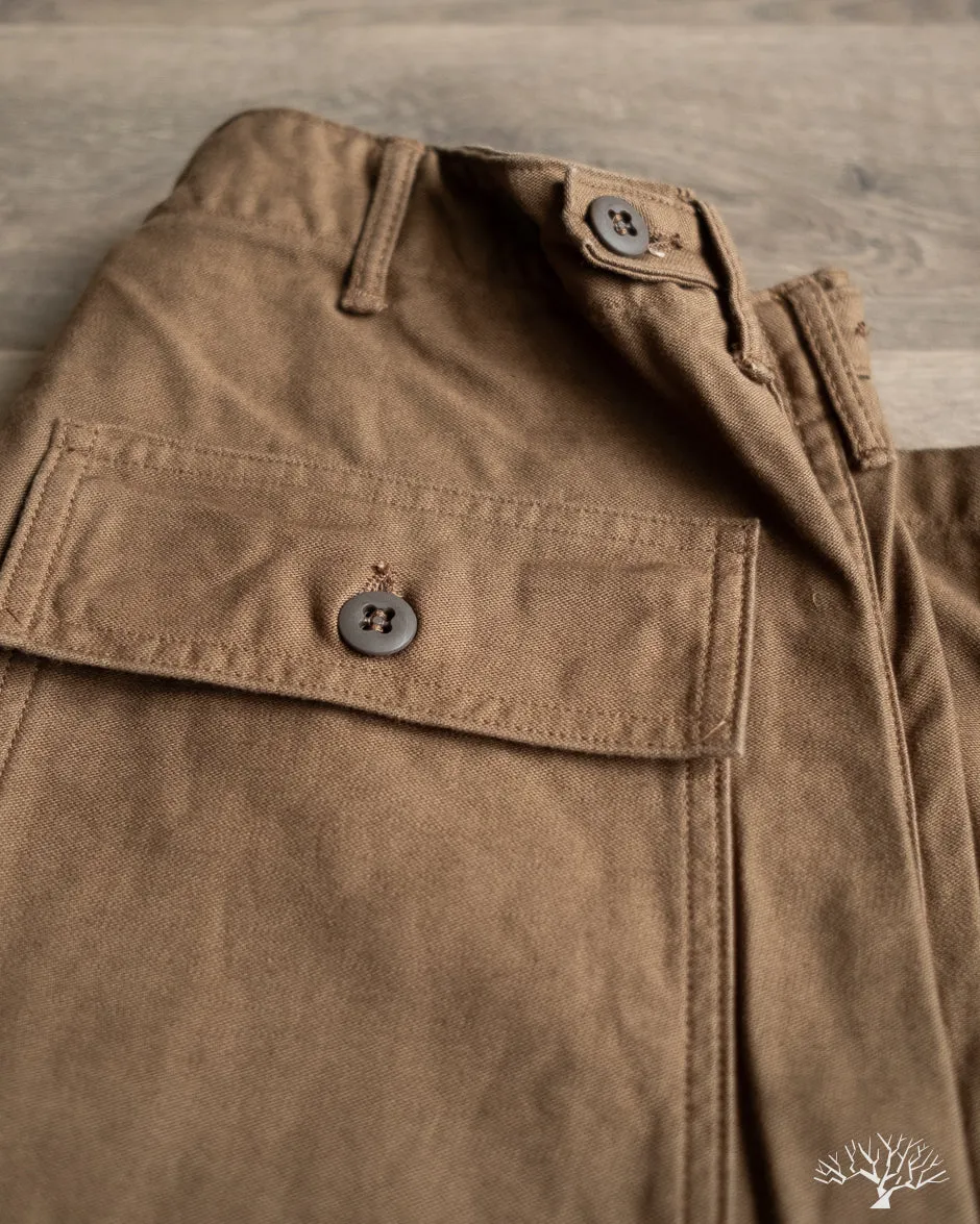 Regular Fit Fatigue Pants - Brown