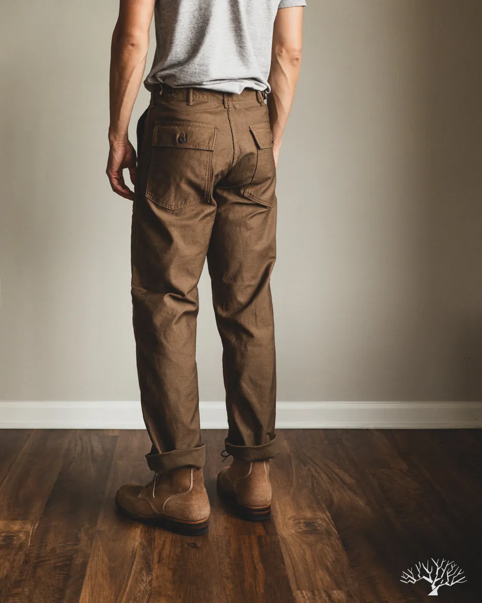 Regular Fit Fatigue Pants - Brown