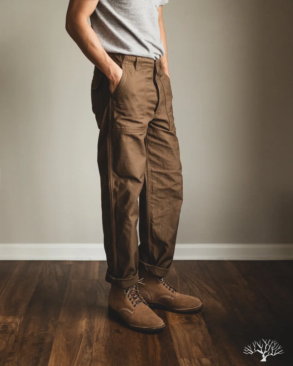 Regular Fit Fatigue Pants - Brown