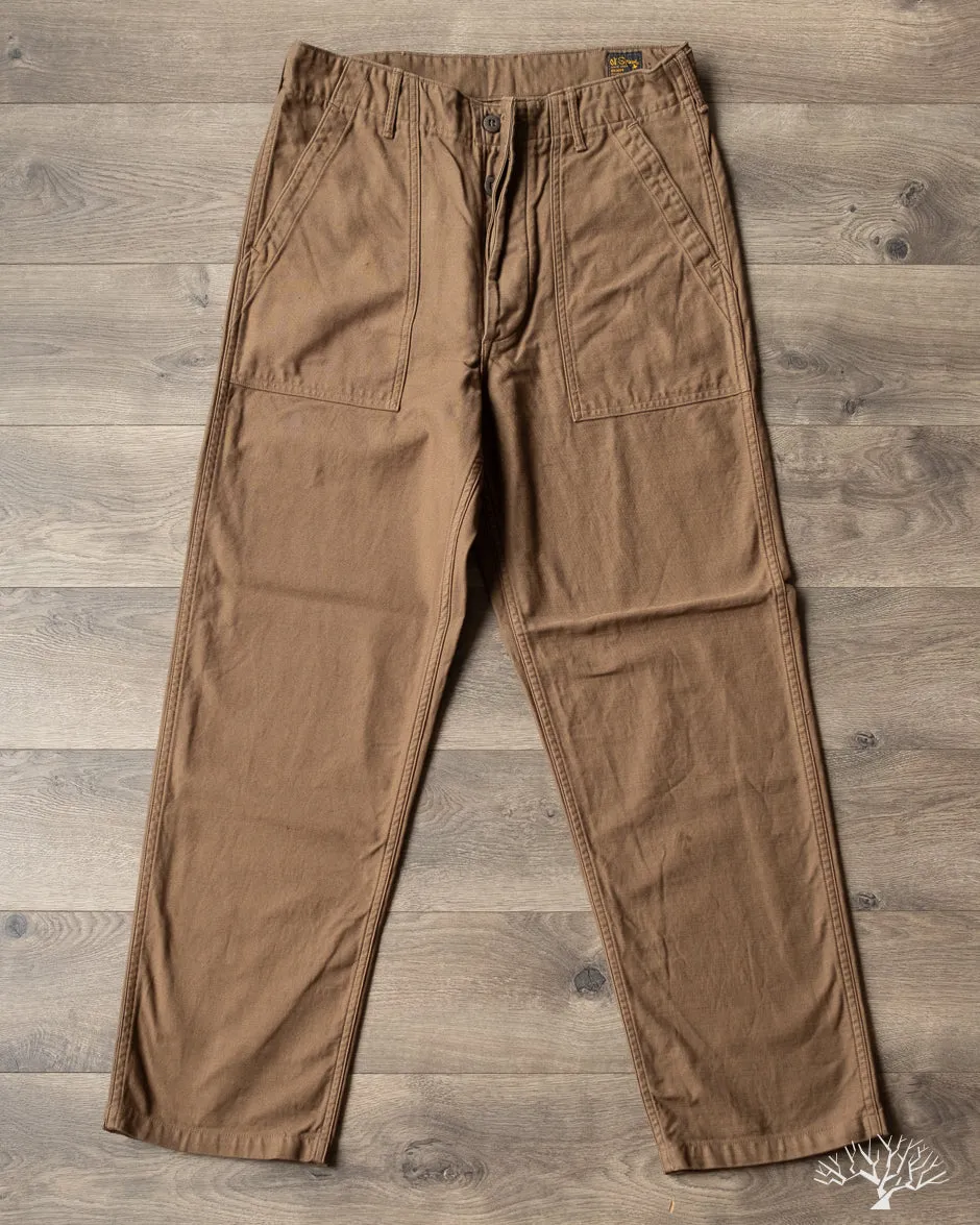 Regular Fit Fatigue Pants - Brown