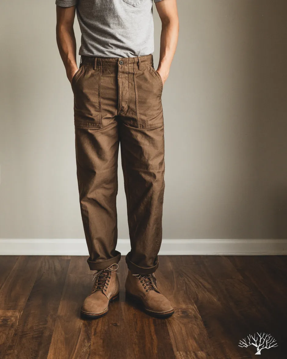 Regular Fit Fatigue Pants - Brown