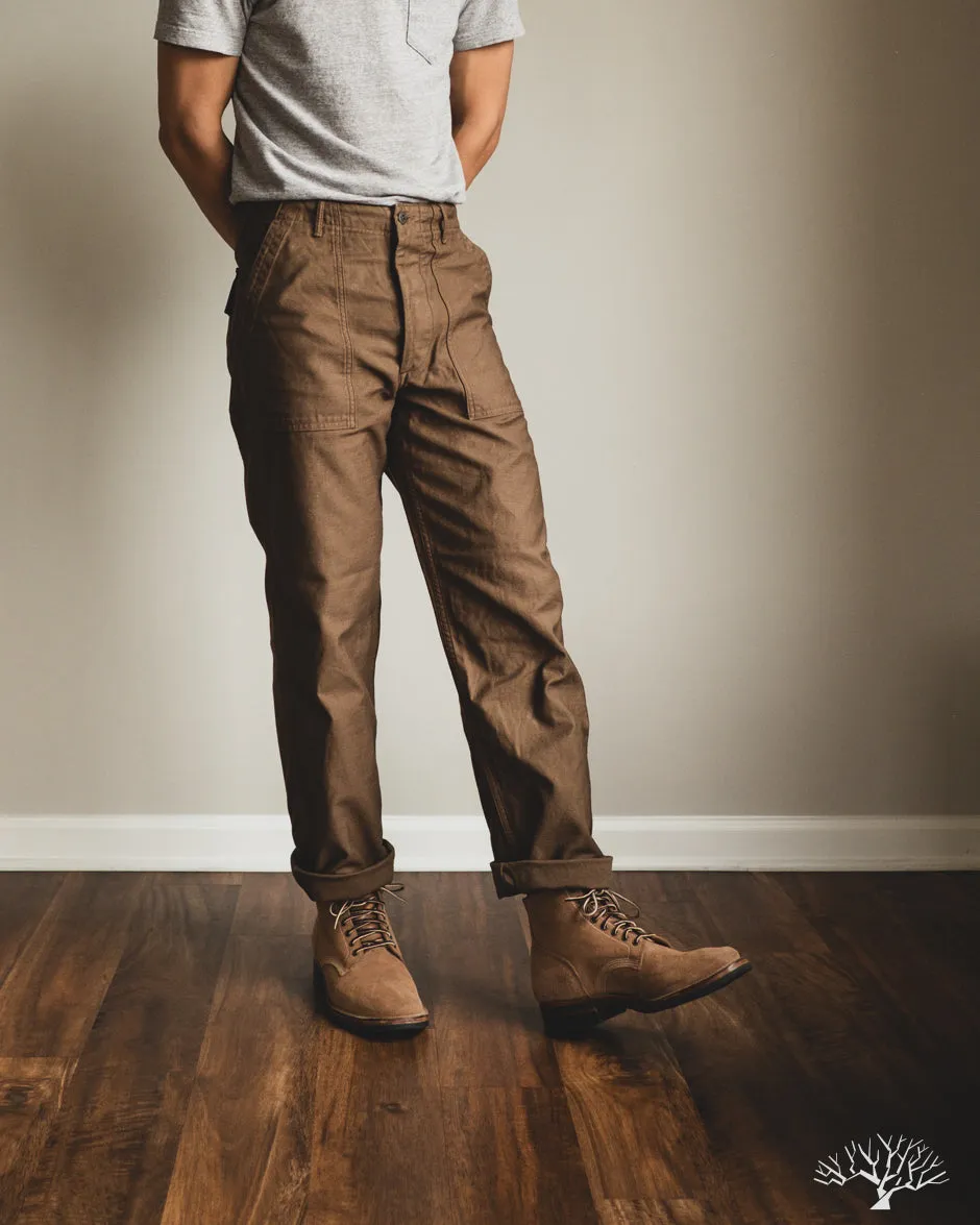 Regular Fit Fatigue Pants - Brown