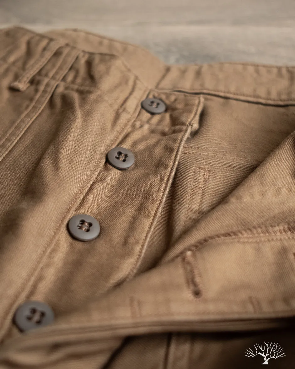 Regular Fit Fatigue Pants - Brown