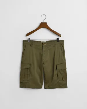 Relaxed Twill Cargo Shorts