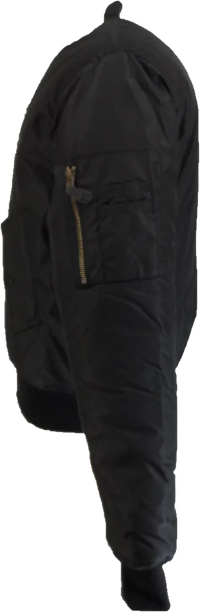 Relco MA-1 Black Flight Pilot Bomber Jackets