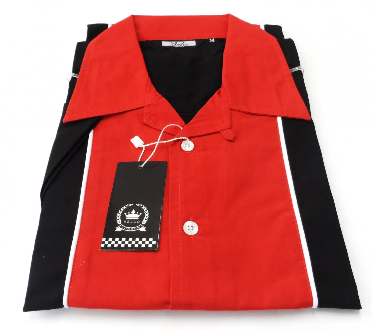 Relco Rockabilly Bowling Black/Red Vintage/Retro Shirts