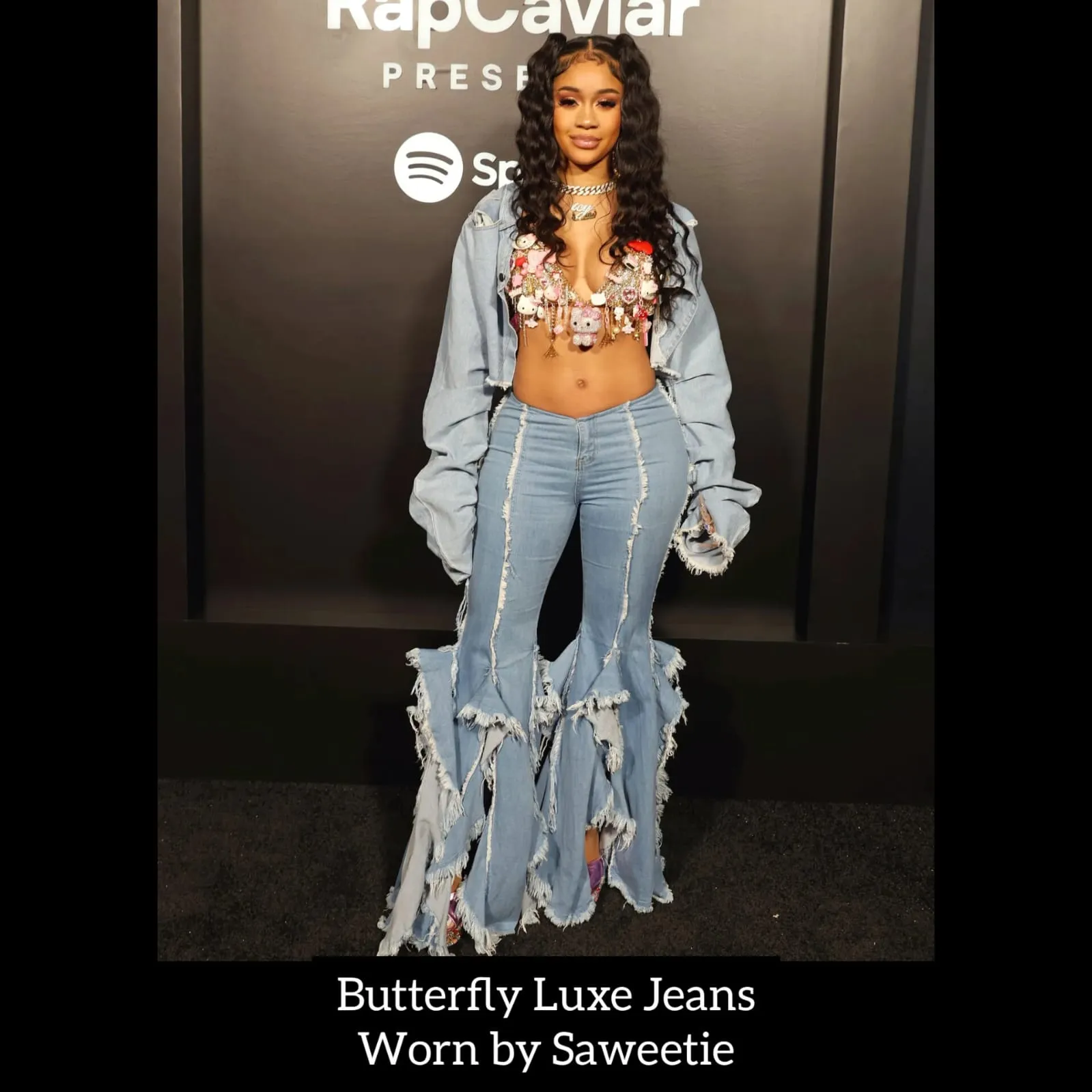 (RESTOCKED) UC Luxe: Butterfly Luxe Jeans (Small - XL) - (3 Options)