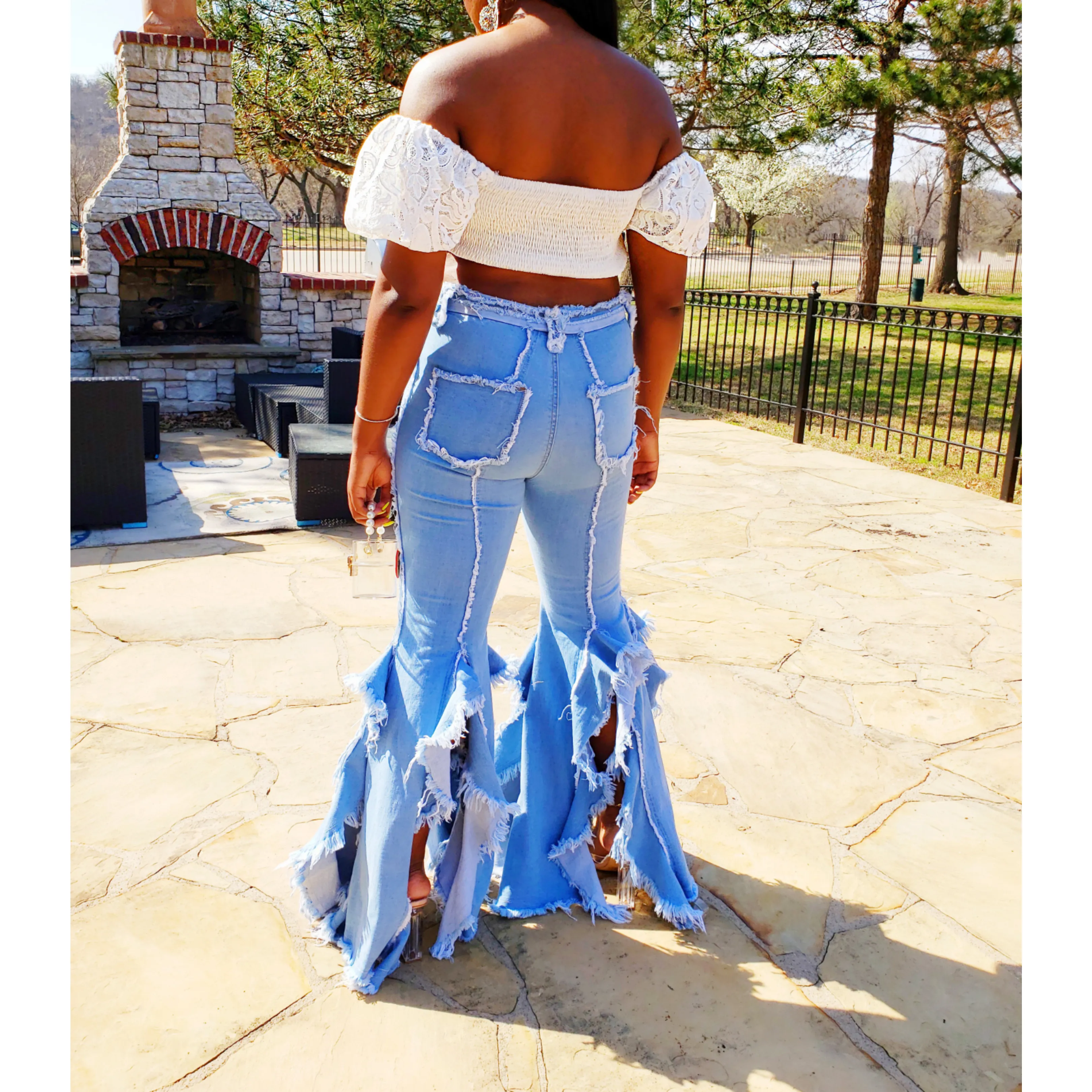 (RESTOCKED) UC Luxe: Butterfly Luxe Jeans (Small - XL) - (3 Options)
