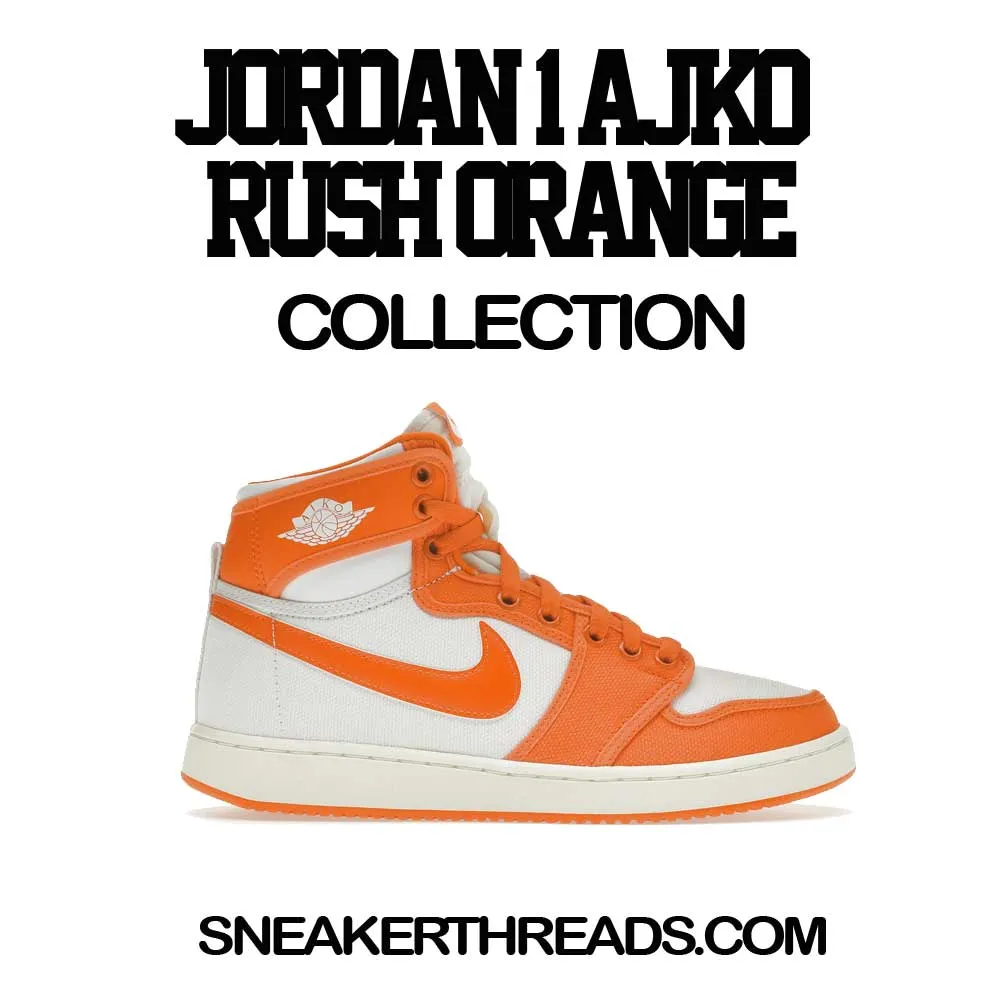 Retro 1 AJKO Rush Orange ST Logo Shirt
