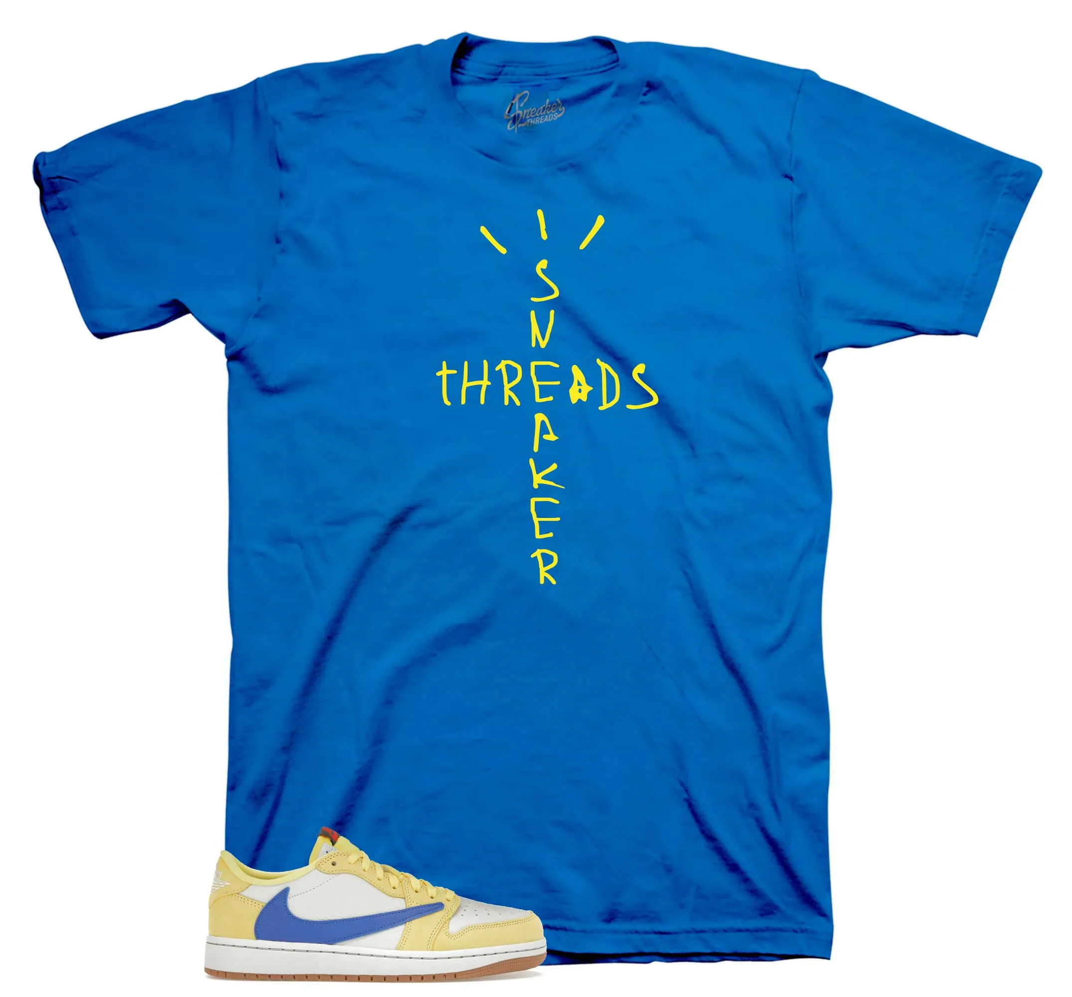 Retro 1 Canary Yellow Scribble Shirt