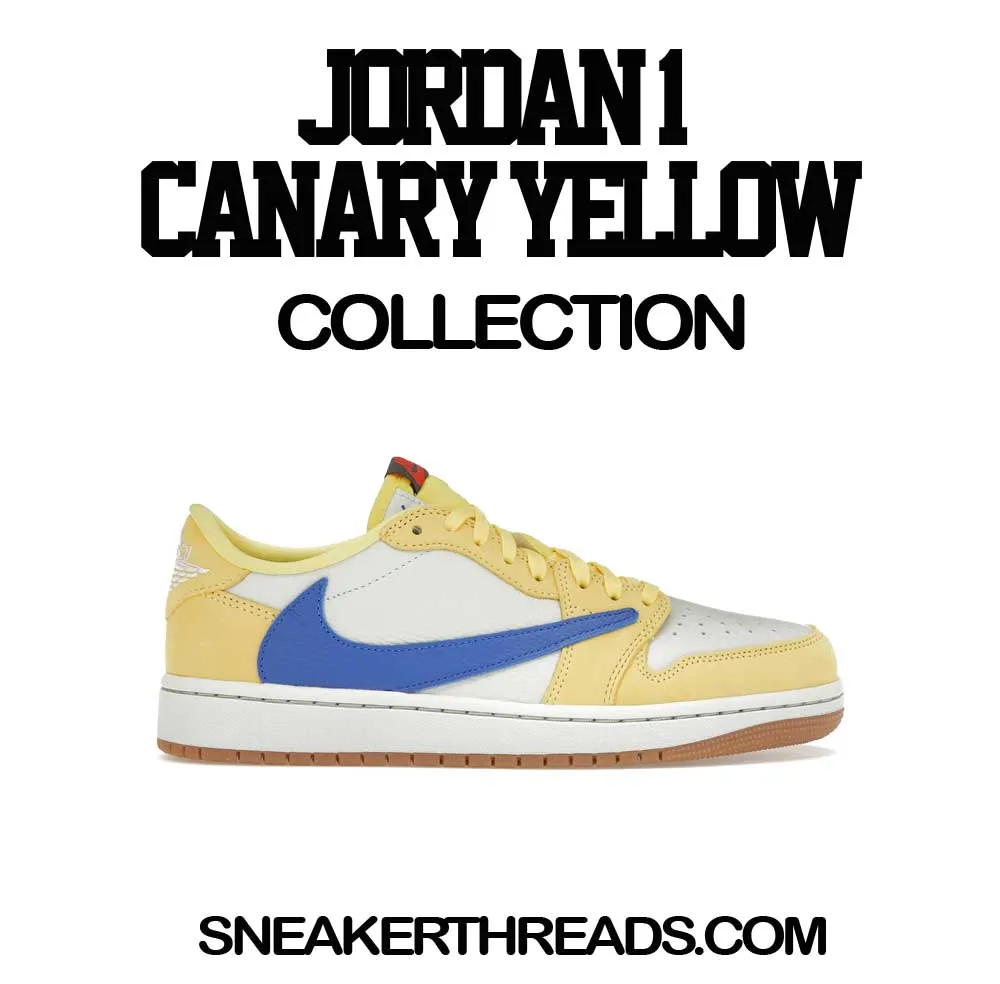 Retro 1 Canary Yellow Scribble Shirt
