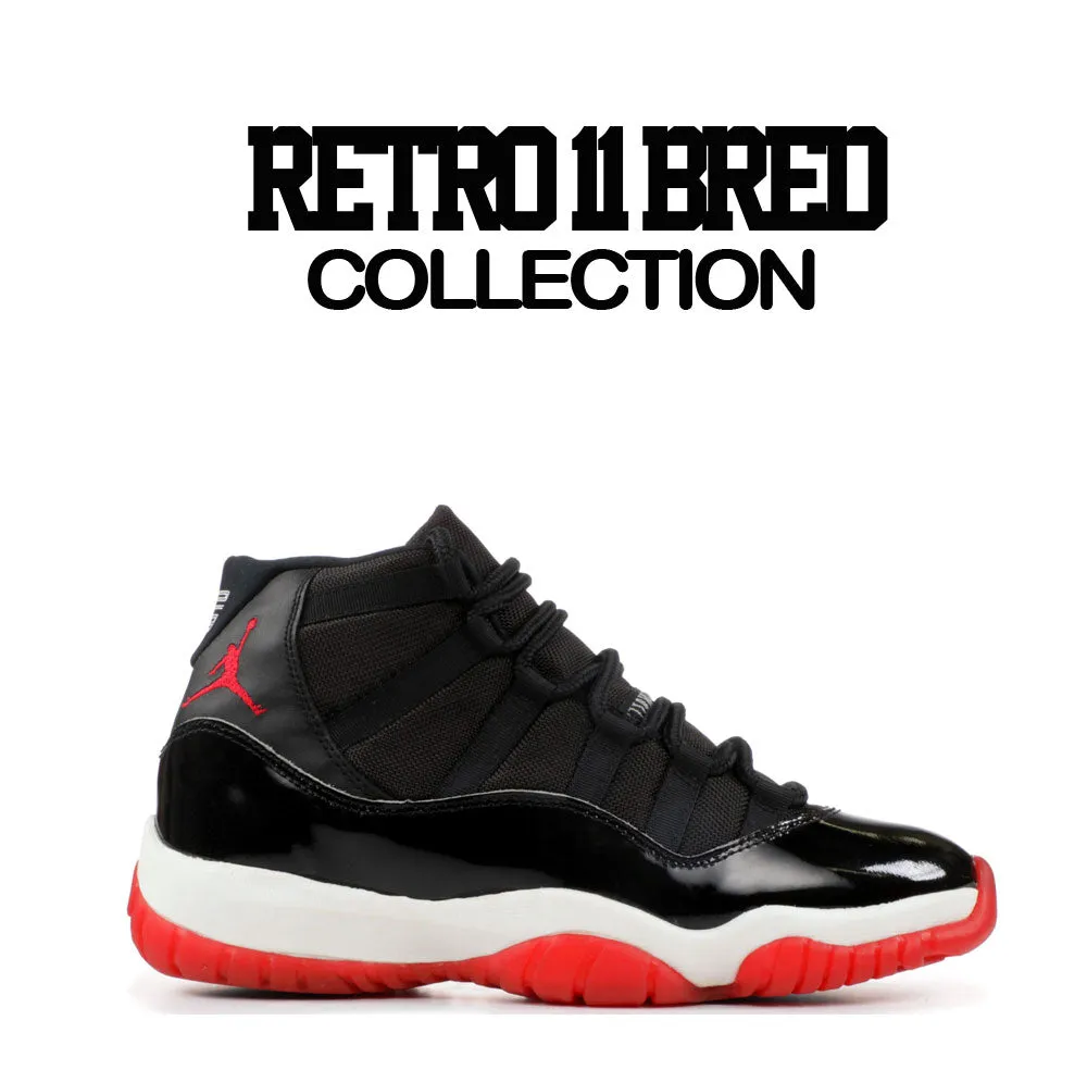 Retro 11 Bred Sneaker Threads Hoody