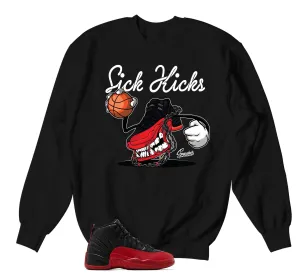 Retro 12 Flu Game Fly Kicks Sweater