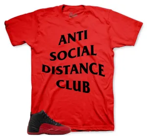 Retro 12 Flu Game Social Distance Shirt