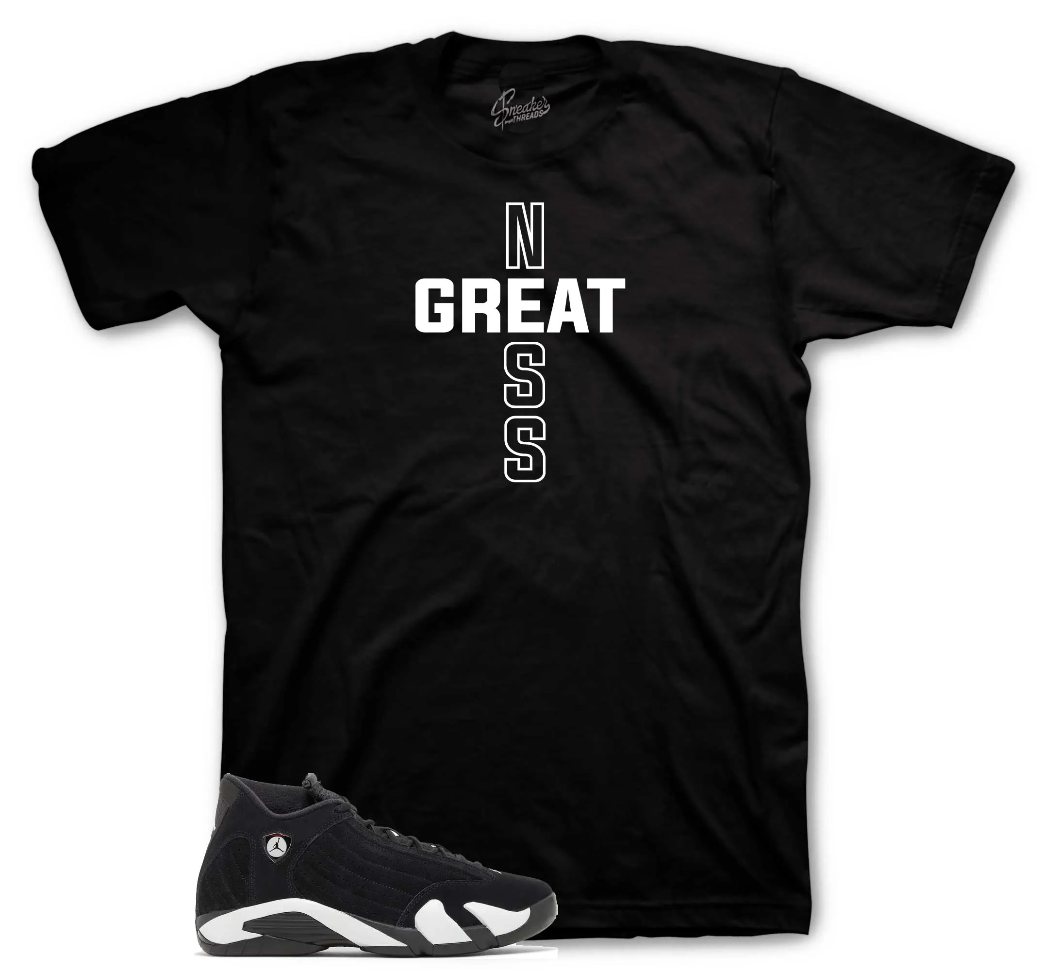 Retro 14 Black/White Greatness Cross Shirt