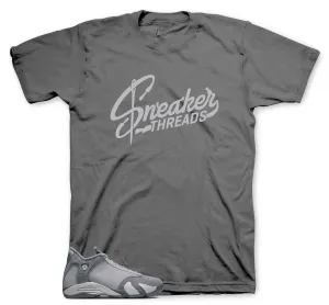 Retro 14 Flint Grey Sneaker Threads Logo Shirt