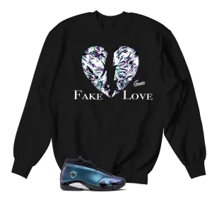 Retro 14 Love Letter Fake Love Sweater