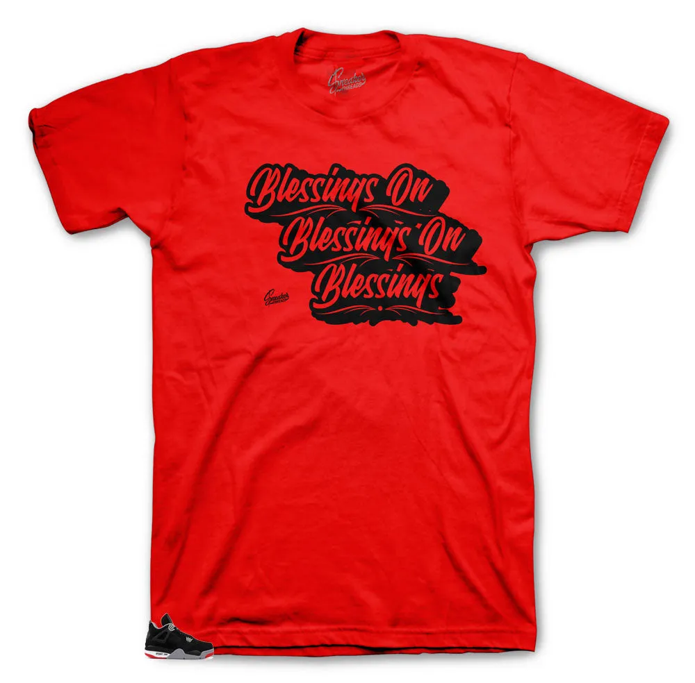 Retro 4 Bred Blessings Shirt