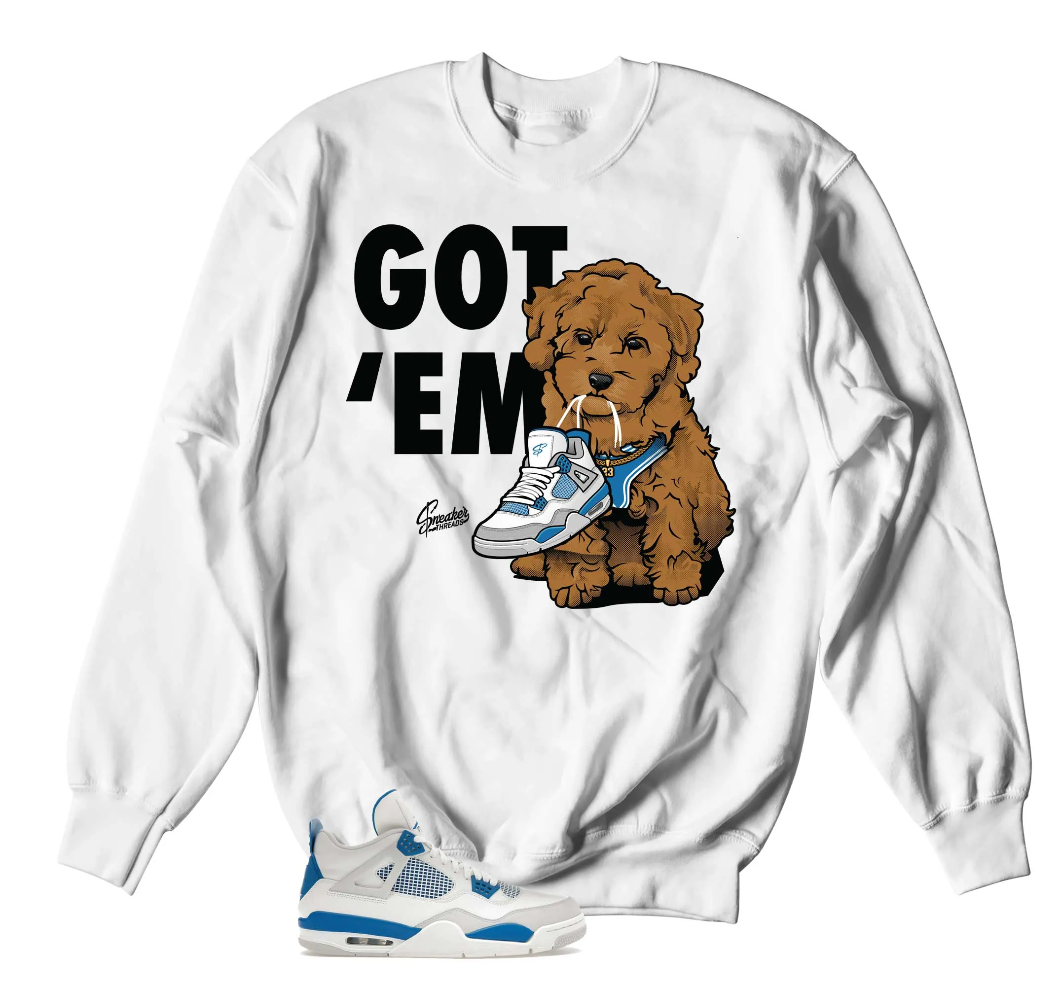Retro 4 Industrial Blue Got Em Sweater