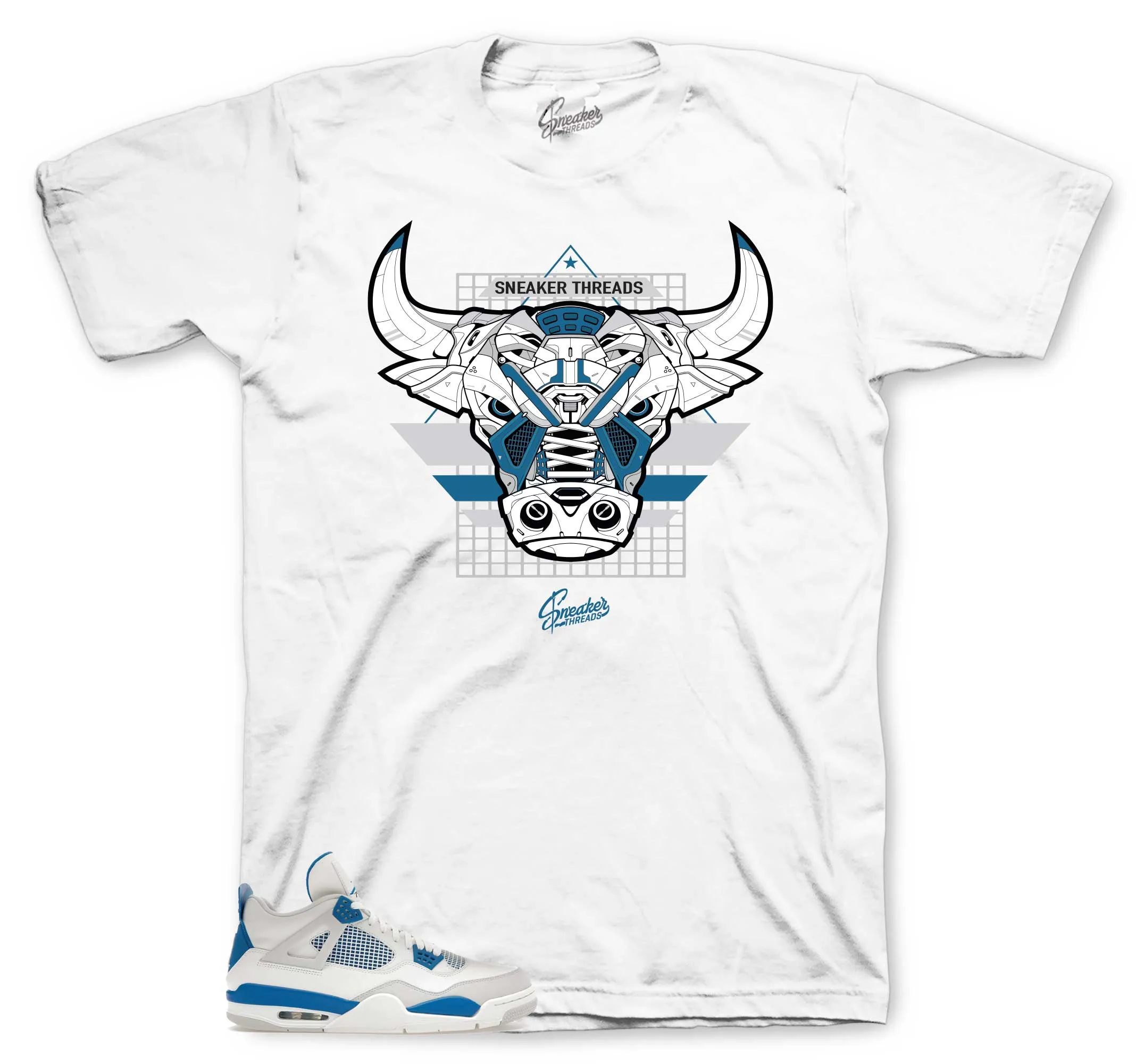 Retro 4 Industrial Blue War Bully Shirt