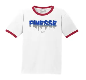 Retro 4 Loyal Blue Finesse Ringer Shirt