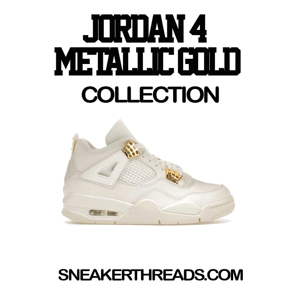 Retro 4 Metallic Gold Raging Face Shirt