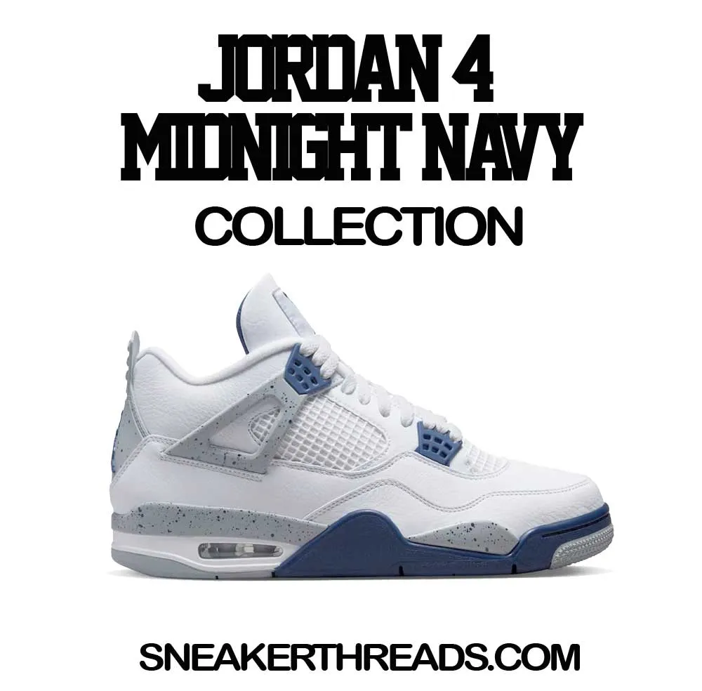 Retro 4 Midnight Navy ST Logo Shirt