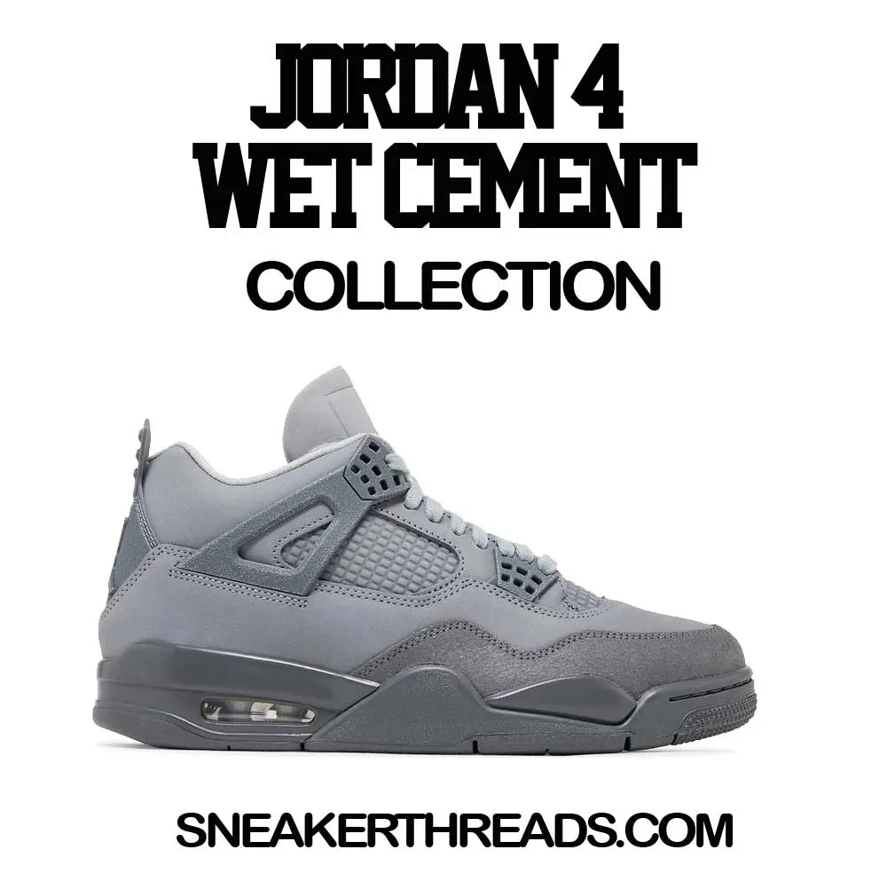 Retro 4 Wet Cement ST Logo Shirt