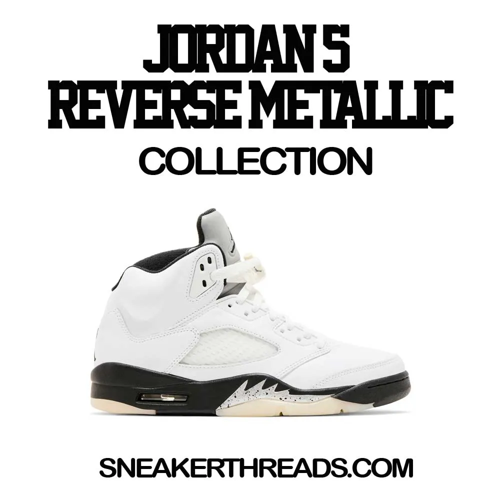 Retro 5 White Black Nineties Shirt