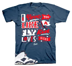 Retro 6 Olympic Love Kicks Shirt