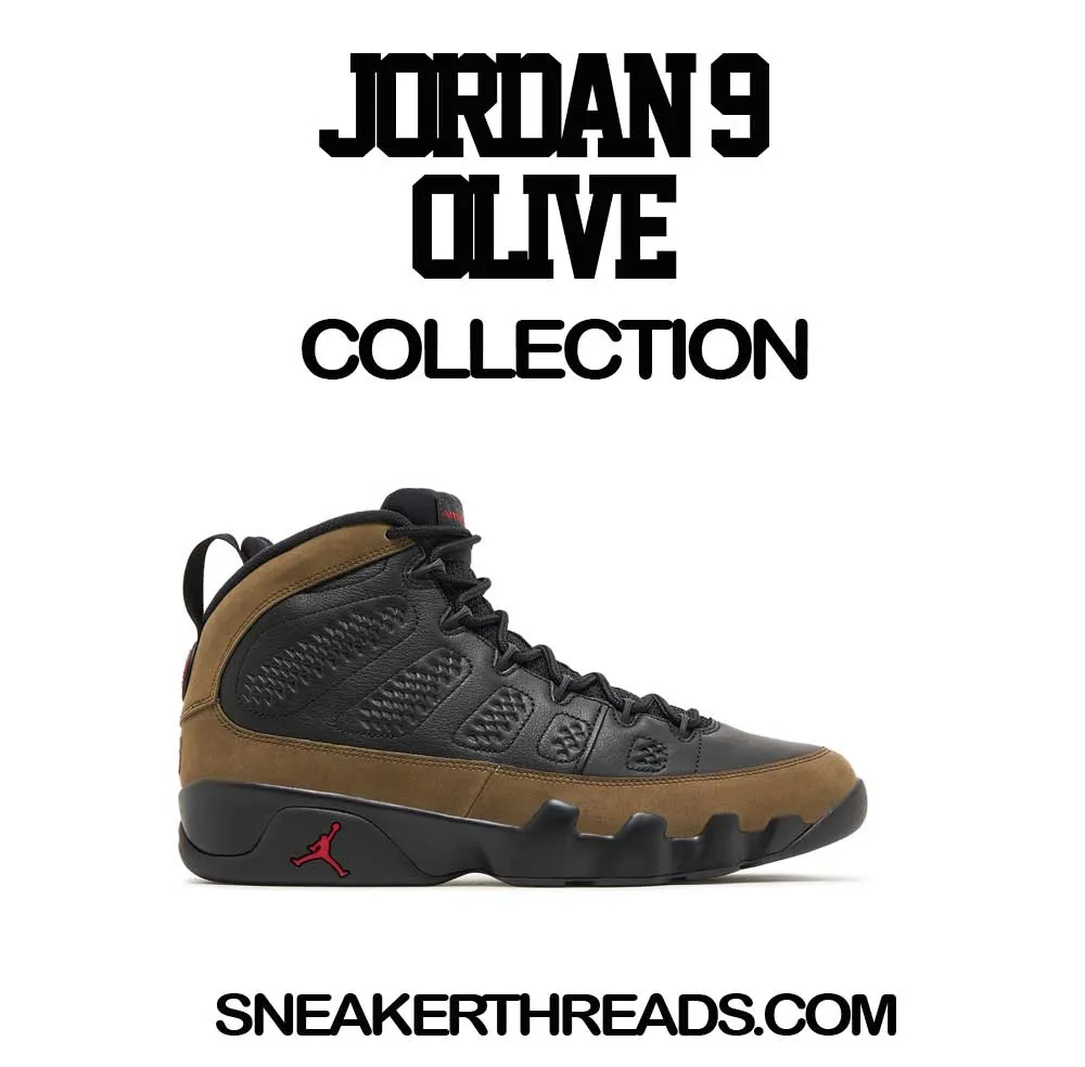 Retro 9 Olive Money Talk Shirt