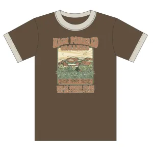 Retro Ringer T-Shirt "What Comes From The Dirt Doesn't Hurt" design