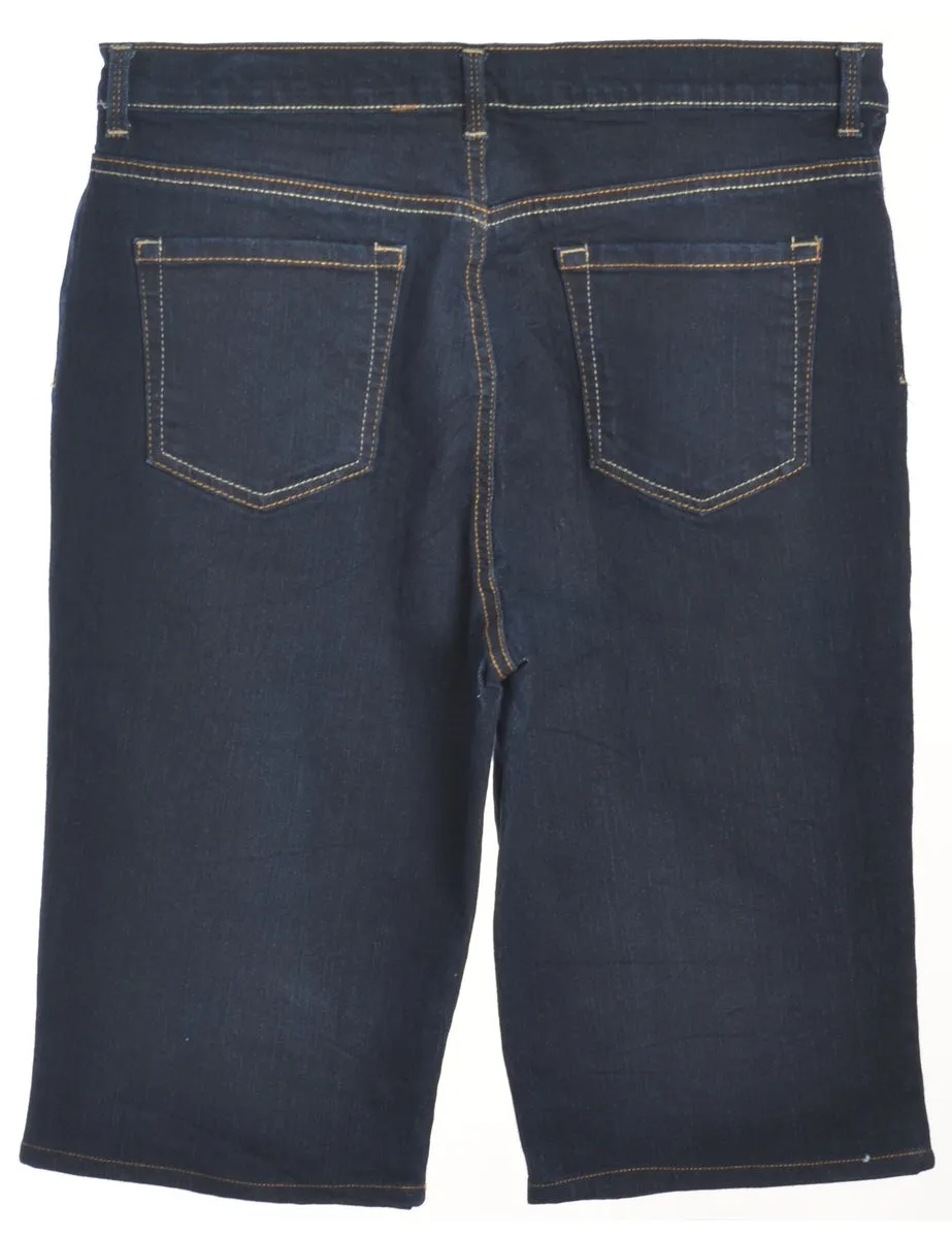 Reworked Lettie Long Denim Shorts - W34