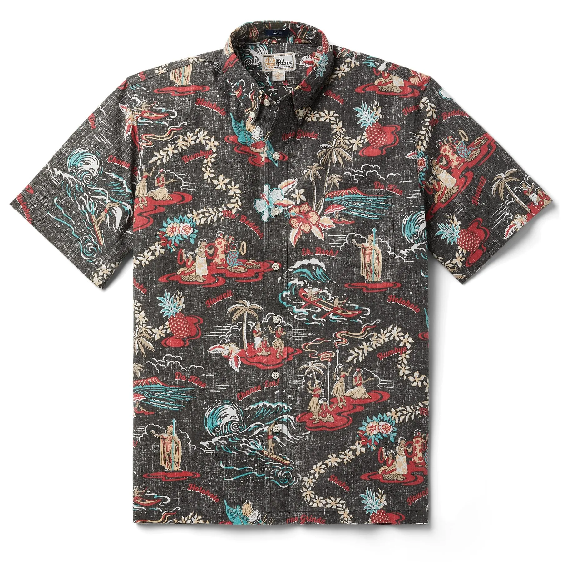 Reyn Spooner On Hawaiian Time Camp Shirt