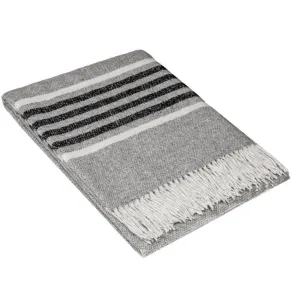 Richmond Throw - Reclaimed Wool Blend - Grey