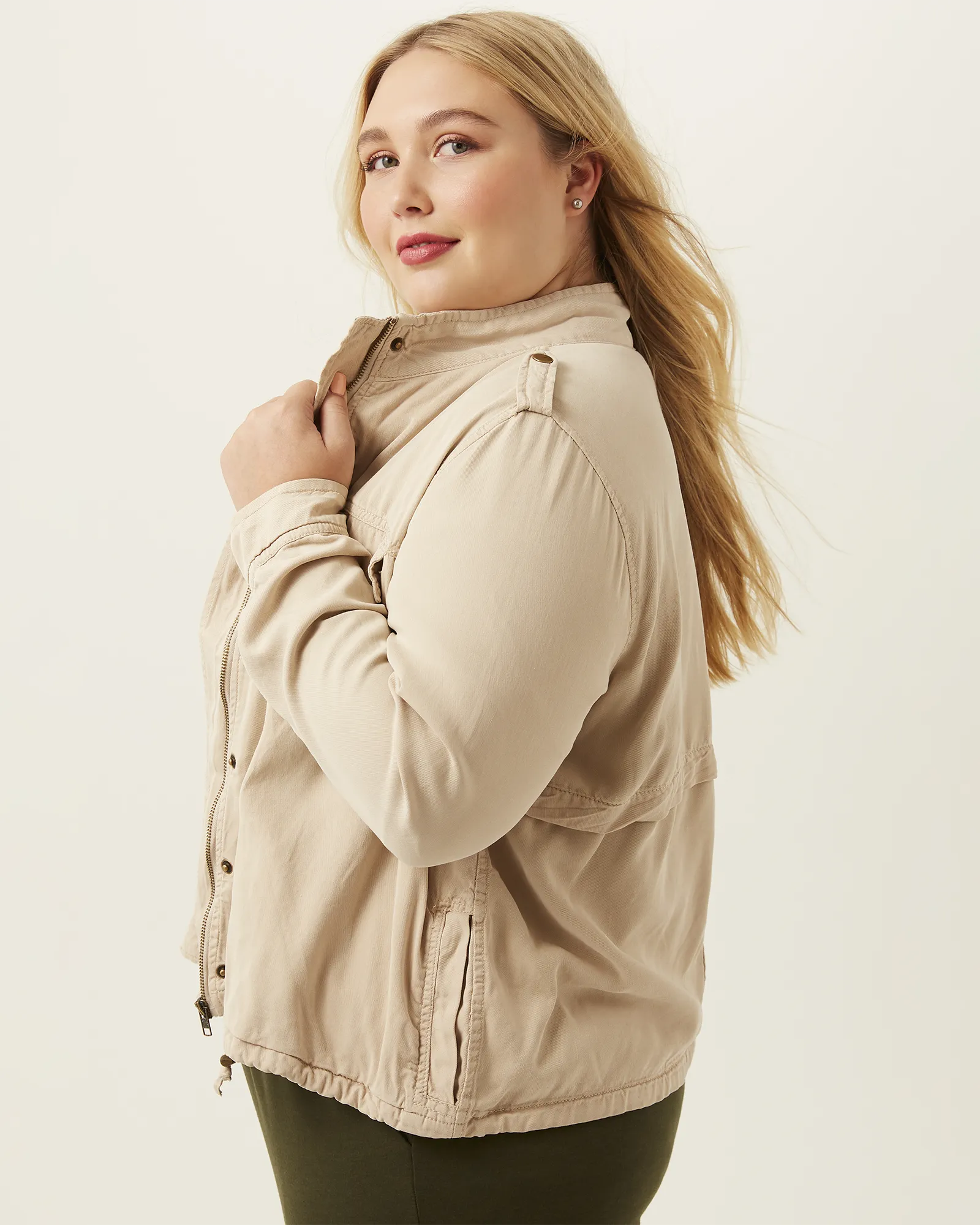 Rina Utility Jacket | Tan