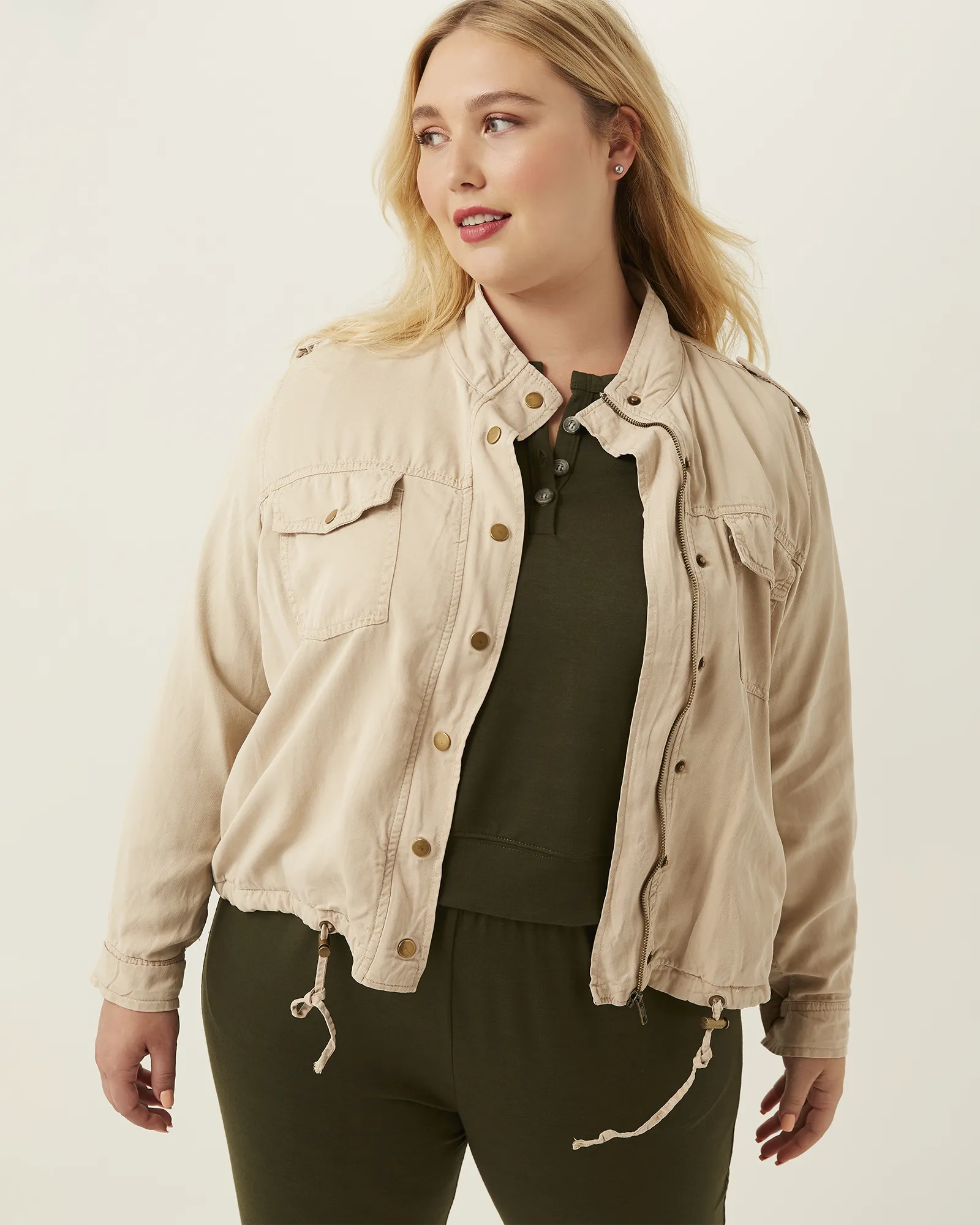 Rina Utility Jacket | Tan