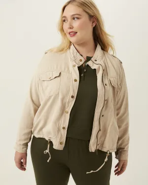 Rina Utility Jacket | Tan