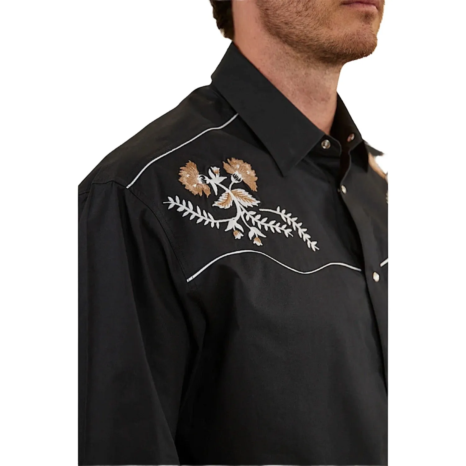Ringers Western Neilsen Mens Western Dress Shirt - Black