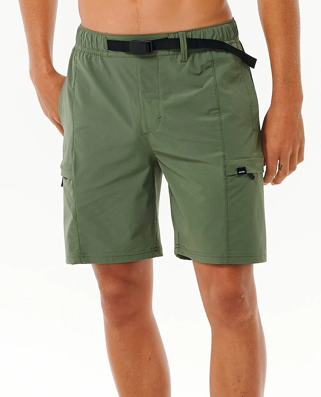 Rip Curl Mens Boardwalk Buckled Volley Cargo Shorts