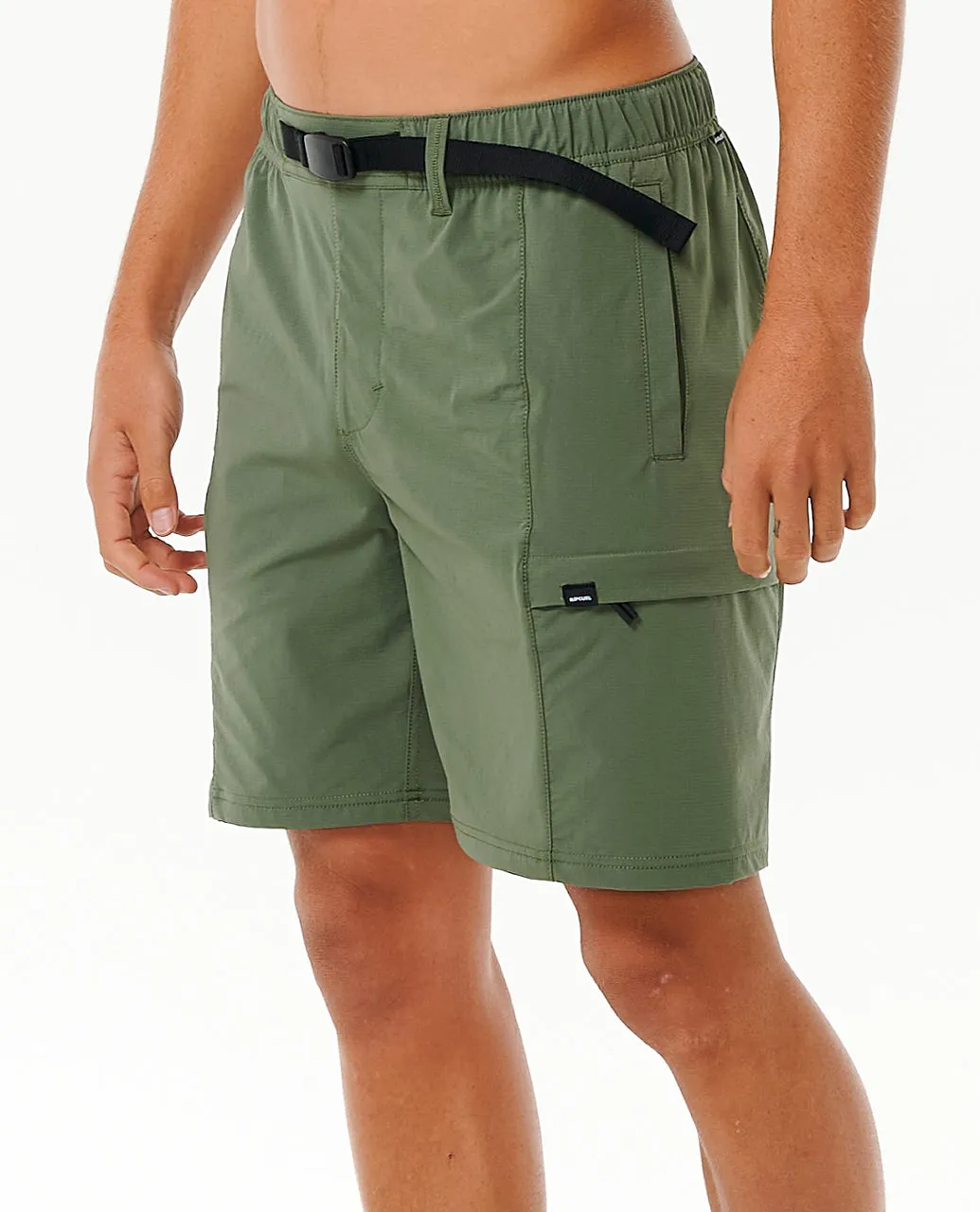 Rip Curl Mens Boardwalk Buckled Volley Cargo Shorts