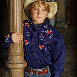 Rockmount Tulip Navy Western Shirt (8705)