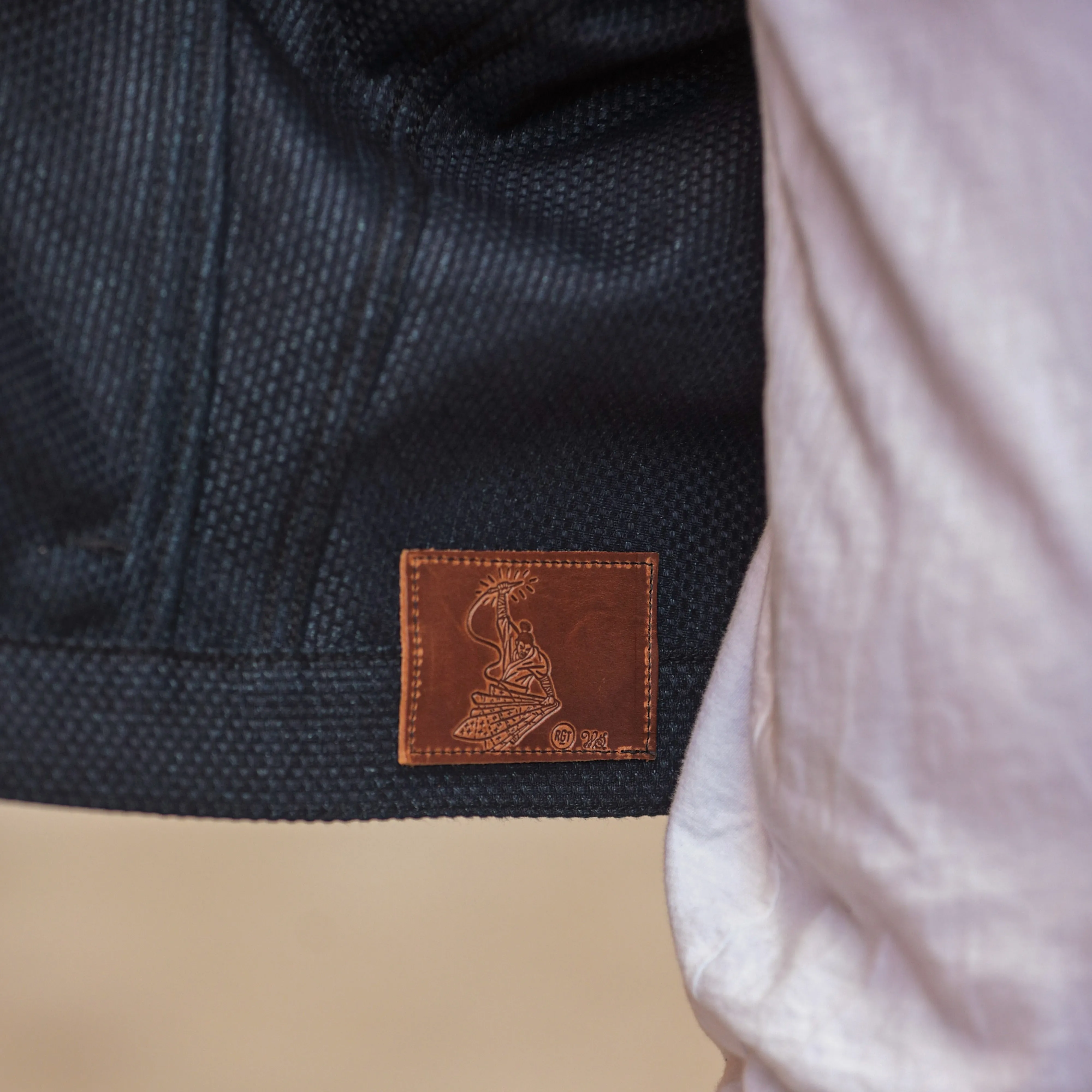 Rogue Territory x Snake Oil Provisions Cruiser Jacket Indigo Sashiko