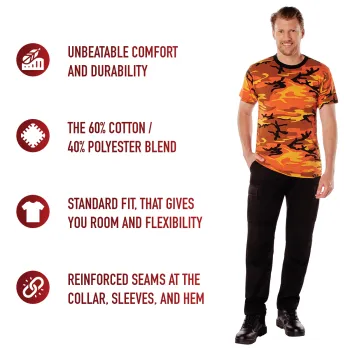 Rothco Camo T-Shirt / Savage Orange Camo