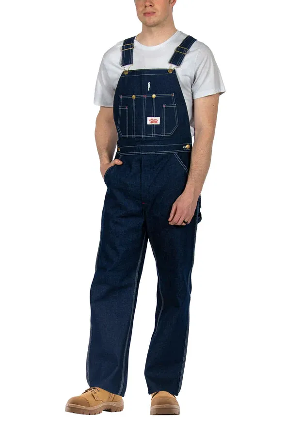 Round House Bibs #907 Low Back Denim Overalls