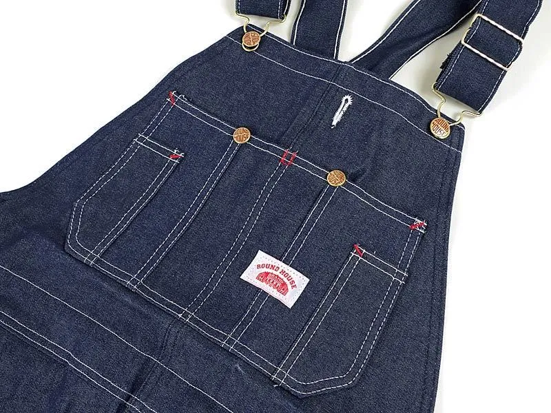 Round House Bibs #907 Low Back Denim Overalls