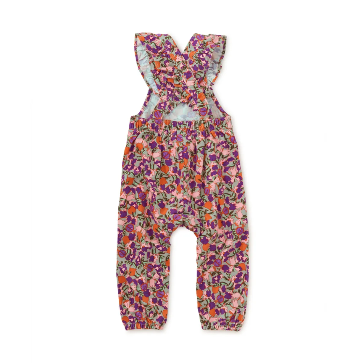 Royal Pomegranate Floral Romper